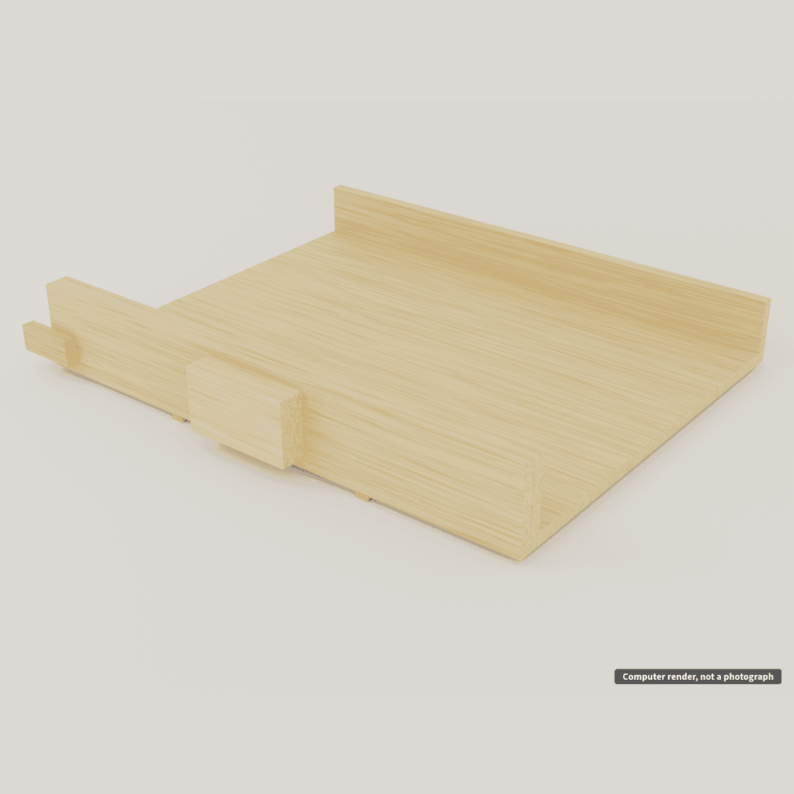 Computer render of the crosscut sled
